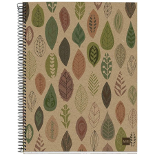 MIQUELRIUS Ecoleaves A5 kockás spirálfüzet (A15289ELE27) (A15289ELE27) füzet