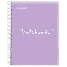 MIQUELRIUS Emotions 120 lapos A5 kockás spirálfüzet - Levendula (A152295627) füzet