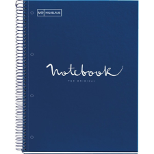 MIQUELRIUS Emotions A4 PP 5x24 lapos navy vonalas spirálfüzet füzet