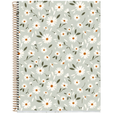 MIQUELRIUS green flowers a4 4x30 lap vonalas spirálfüzet a15296gr81 füzet