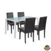  Mira 4+1 étkező garnitúra fehér-fekete
