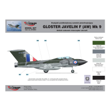 Mirage Hobby Gloster Javelin F Mk9 repülőgép műanyag modell (1:72) makett