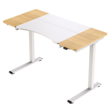 Mirpol HALDEN íróasztal elektromos magasságállítással, 120x60 cm fehér-burlywood íróasztal