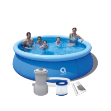 Mirpol Kerek felfújható peremű medence 3,6x0,76 m + vízforgatóval medence