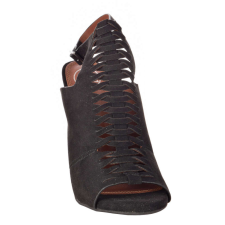 Missguided fekete, fonott elejű női szandál női szandál