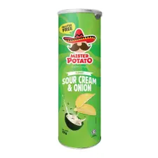 Mister Potato Mister Potato Chips Sour Hagymás-Tejfölös - 160g reform élelmiszer