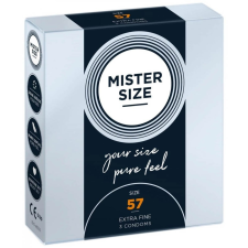 Mister Size MISTER SIZE 57 mm Condoms 3 pieces óvszer