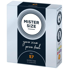 Mister Size Mister Size vékony óvszer - 57mm (3db) óvszer