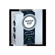 Mister Size vékony óvszer - 47 mm  Kiszerelés: 3 db óvszer