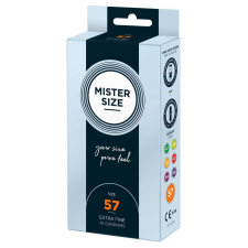 Mister Size vékony óvszer - 57mm (10db) óvszer