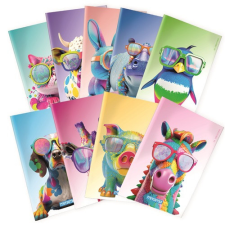 Mitama Füzet Mitama Maxi Állatos A/4 42 lapos margós vonalas vegyes füzet