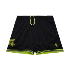  Mitchell & ness nba fashion neon mesh shorts vintage logo philadelphia 76ers rövidnadrág férfi fekete xl