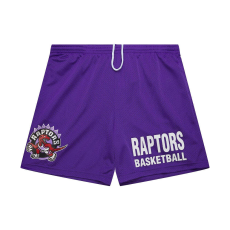  Mitchell & ness nba gameday mesh 7in shorts vintage logo toronto raptors rövidnadrág férfi lila l