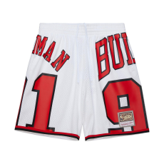  Mitchell & Ness NBA Maxxed Out Fashion Shorts Chicago Bulls Dennis Rodman rövidnadrág Fehér M