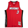  MITCHELL &amp; NESS NBA MIAMI HEAT ALTERNATE JERSEY 2005 DWYANE WADE kosárlabda mez Fehér/Piros XXL