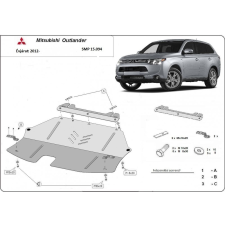  Mitsubishi Outlander 2012/08-2018 - Motorvédő lemez autóalkatrész