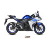 MIVV GP Steel Black kipufogódob rozsdamentes acél véggel Yamaha YZF-R3 MIVV Kipufogó és alkatrészei Kipufogódob, betét, hangtompító