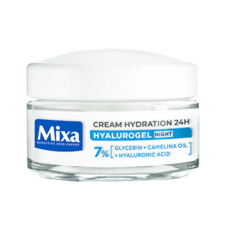 Mixa Hyalurogel Night intenzív éjszakai hidratáló arckrém (50 ml) arckrém