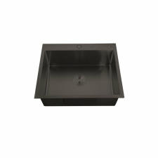 Mixxus HM5843-215 NANO-BLACK (3.0/0.8) rozsdamentes acél konyhai mosogató mosogatótálca