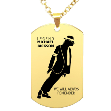  MJ medál lánccal, választható több formában és színben nyaklánc