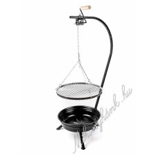 MK Home Fekete tűzteres állvány + grillrács 48 cm (magyar termék) sütés és főzés