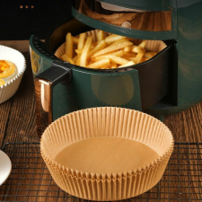 MK Home Forrólevegős sütőhöz sütőpapír 16 cm (kerek 50 darab) sütés és főzés