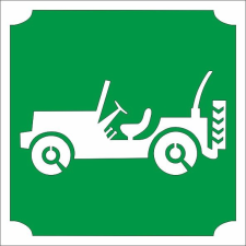 Mk Kreatív 5x5 cm-es Csillám tetoválás sablon - Jeep 393 csillámtetoválás