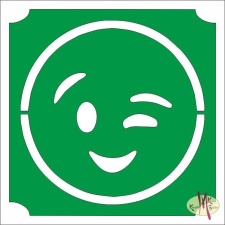 Mk Kreatív Stúdió 5x5 cm-es Csillámtetoválás sablon - Emoji, Smiley 100 csillámtetoválás