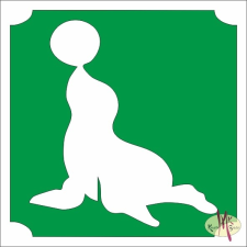 Mk Kreatív Stúdió 5x5 cm-es Csillámtetoválás sablon - Fóka 288 csillámtetoválás