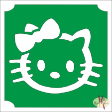Mk Kreatív Stúdió 5x5 cm-es csillámtetoválás sablon - Hello Kitty 245 csillámtetoválás