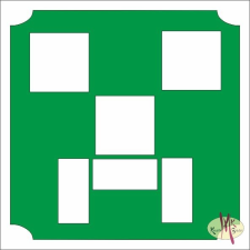 Mk Kreatív Stúdió 5x5 cm-es Csillámtetoválás sablon - Minecraft 151 csillámtetoválás