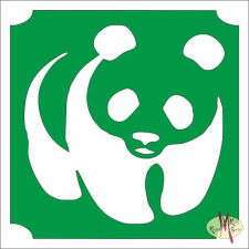 Mk Kreatív Stúdió 5x5 cm-es Csillámtetoválás sablon - Panda 450 csillámtetoválás