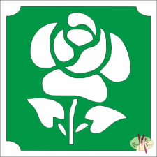 Mk Kreatív Stúdió 5x5 cm-es Csillámtetoválás sablon - Rózsa 392 csillámtetoválás
