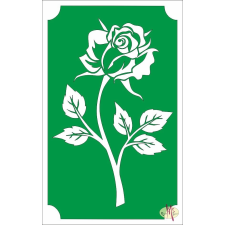 Mk Kreatív Stúdió 8x5 cm-es Csillámtetoválás sablon - Rózsa 93 csillámtetoválás