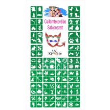 Mk Kreatív Stúdió Óriás Csillámtetoválás sablon szett 96db - 4 in 1 csillámtetoválás