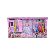 MK Toys Betty baba gardróbbal és divatos ruhákkal 30cm baba
