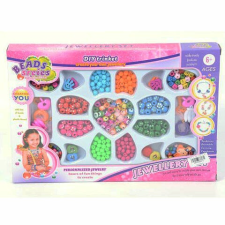 MK Toys Ékszerkészítő gyöngy szett vegyes gyöngyökkel és medállal kreatív és készségfejlesztő