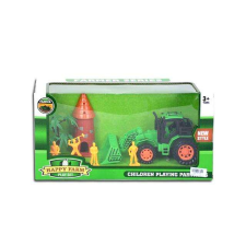MK Toys Happy Farm Traktor kiegészítőkkel autópálya és játékautó