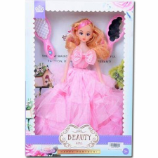 MK Toys Hercegnő baba rózsaszín ruhában 30 cm baba