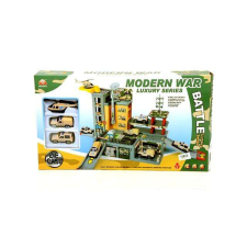 MK Toys Katonai bázis parkolóház járművekkel autópálya és játékautó
