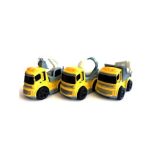 MK Toys Lendkerekes építőipari munkagépek többféle változatban 1db autópálya és játékautó
