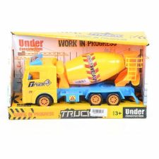 MK Toys Mixer kamion sárga színben autópálya és játékautó