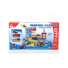 MK Toys Parkolóház két autóval és helikopterrel autópálya és játékautó