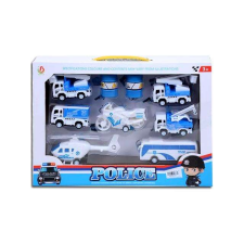 MK Toys Rendőrségi járműszett 7db-os autópálya és játékautó