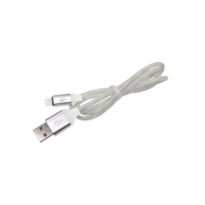 ML0802W-LED USB kábel iPhone/iPad-hez, lightning kábel, RGB LED, fehér, 1m tablet kellék