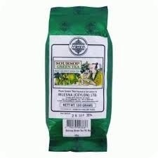 Mlesna soursop ízesítésű zöld tea kínálódobozban 100g tea