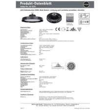 mlight (81-3279) (81-3279) LED-es csarnok lámpa LED 120 W, 160 W, 200 W Fekete (81-3279) világítás