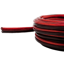 MNC 20024x15 hangszóróvezeték transparent, 2x1mm, 15m kábel és adapter
