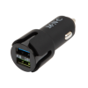 MNC 54931BK Szivargyújtó adapter 2 x USB aljzattal, fekete