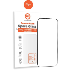 Mobile Origin Screen Guard Spare Glass iPhone 15 üvegfólia - narancsszín mobiltelefon kellék